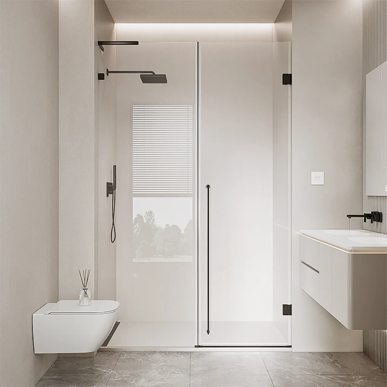 Modern Sliding Shower Enclosure (A812)