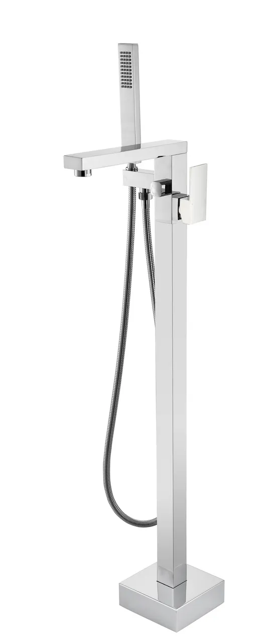 Modern Floor-Mounted Tub Filler With Hand Shower (T1025)